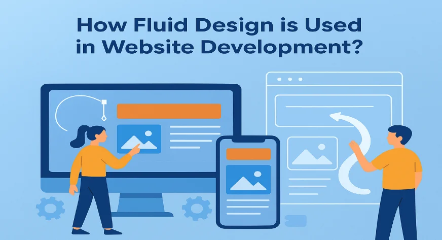 how fluid design is used for website development.