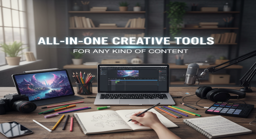 all in one creative tools for any kind of content
