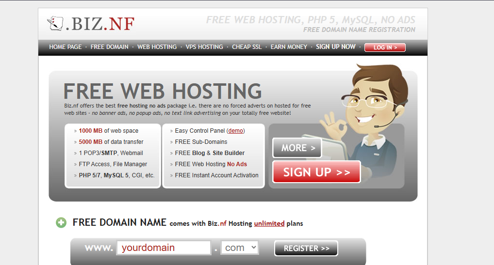BIZ.NF hosting